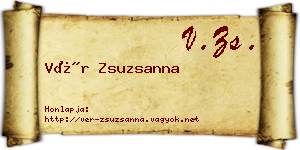 Vér Zsuzsanna névjegykártya