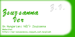 zsuzsanna ver business card